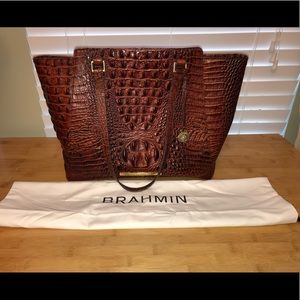 Brahmin Pecan Tori Tote Melbourne/Dust Bag